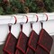 Haute Decor The Original MantleClip� Stocking Holder - 4 Pack (Prismatic Red) - Hang Christmas Stockings Safely and Securely from Mantels Up to 3 Inches Thick